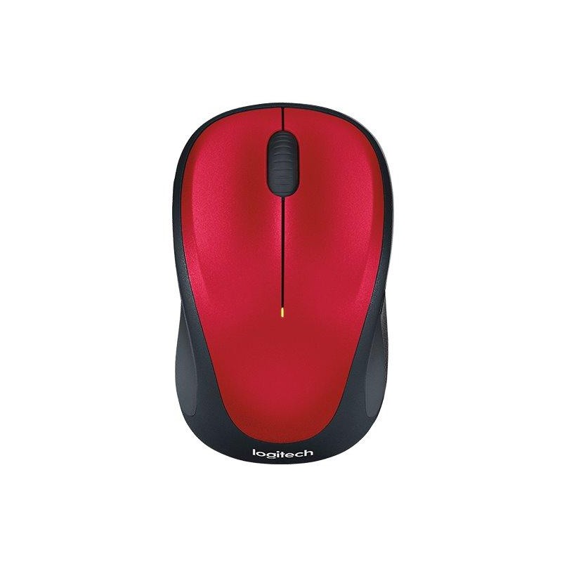 Logitech myš M235/ Bezdrátová/ Optická/ 1000dpi/ USB přijímač/ červená
