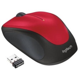 Logitech myš M235/ Bezdrátová/ Optická/ 1000dpi/ USB přijímač/ červená
