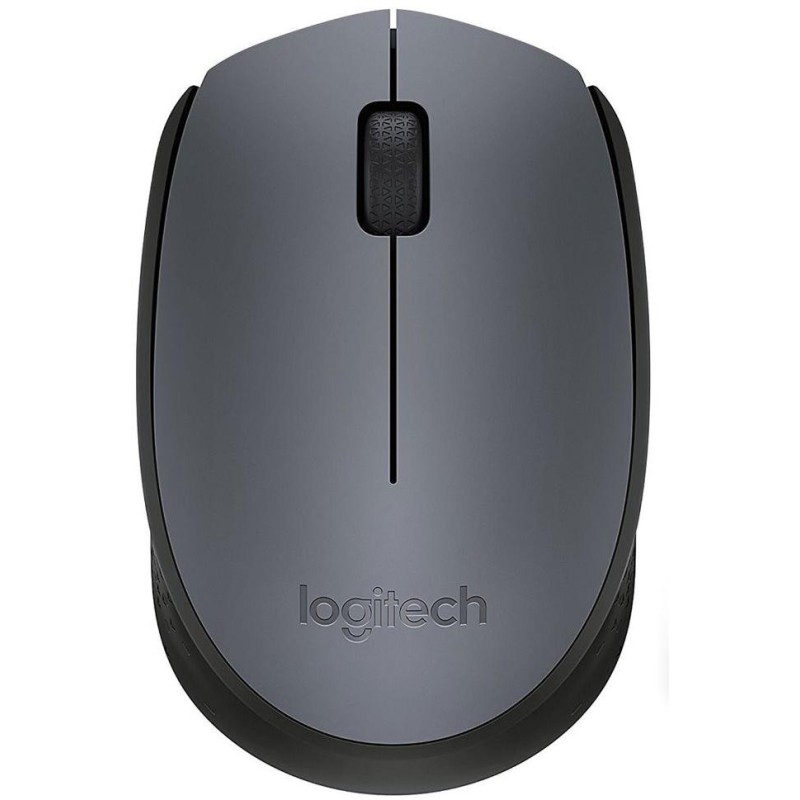 Logitech myš M170/ Bezdrátová/ Optická/ 1000dpi/ USB přijímač/ Sivá