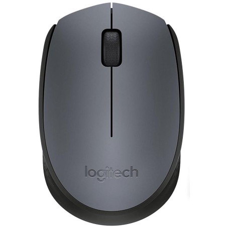 Logitech myš M170/ Bezdrátová/ Optická/ 1000dpi/ USB přijímač/ Sivá