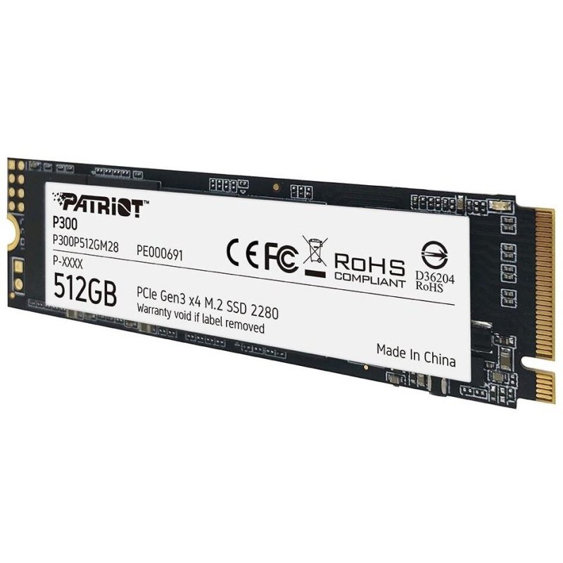 PATRIOT P300 512GB SSD / Interní / M.2 PCIe Gen3 x4 NVMe 1.3 / 2280