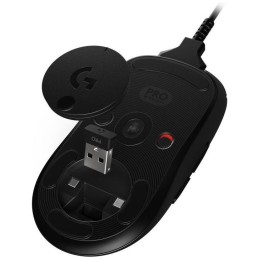 Logitech myš Gaming G PRO/ Bezdrátová/ Optická/ 25600dpi/ USB přijímač/ černá