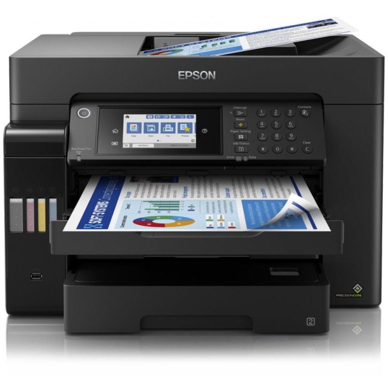 Epson L15160/ A3+/ MFZ/ ITS/ LCD/ 4 barvy/ Duplex/ ADF/ Fax/ Wi-Fi/ USB/ 5 let záruka po registraci