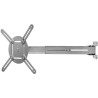 NEDIS Wandhalterung für Projektor / Voll beweglich / Tragkraft 10 kg / 360° drehbar / 4 Arme / Stahl / grau