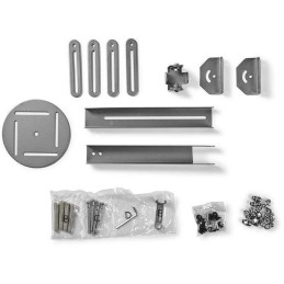 NEDIS nástěnný držák pro projektor/ Full motion/ nosnost 10 kg/ otáčení 360°/ 4 ramena/ ocel/ šedý