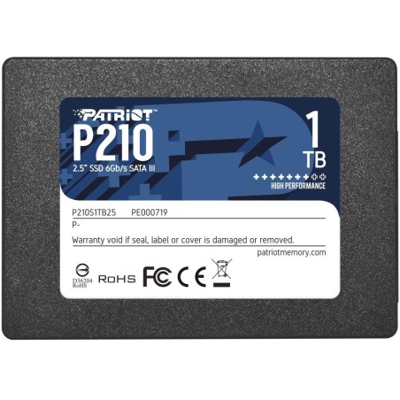 PATRIOT P210 1TB SSD / 2,5" / Interní / SATA 6GB/s / 7mm
