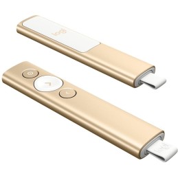 Logitech prezentér SPOTLIGHT/ bezdrátový/ Bluetooth/ zlatá