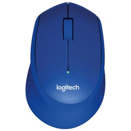 Logitech myš M330 Silent Plus/ bezdrátová/ 3 tlačítka/ 1000dpi/ USB/ modrá