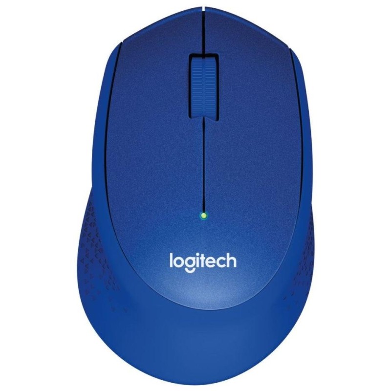 Logitech myš M330 Silent Plus/ bezdrátová/ 3 tlačítka/ 1000dpi/ USB/ modrá