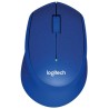 Mysz Logitech M330 Silent Plus/bezprzewodowa/3 przyciski/1000dpi/USB/niebieska