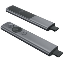 Logitech prezentér SPOTLIGHT PLUS/ bezdrátový/ Bluetooth/ šedý