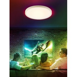 IMMAX NEO LITE TUDO SMART stropní svítidlo RGB podsvícení 60cm 65W, s podporou BEACON, Wi-Fi, TUYA, bílé
