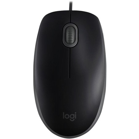 Logitech myš B110 Silent/ 3 tlačítka/ 1000dpi/ USB/ černá