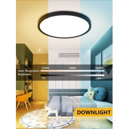 IMMAX NEO LITE TUDO SMART stropní svítidlo RGB podsvícení 60cm 65W s podporou BEACON, Wi-Fi, TUYA, černé