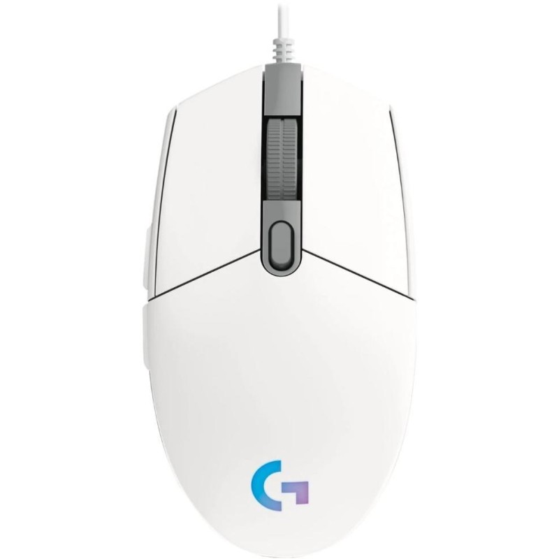 Logitech herní myš G203 LIGHTSYNC/ optická/ 6 tlačítek/ 8000dpi/ USB/ bílá