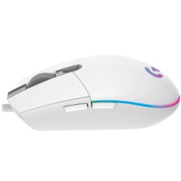 Logitech herní myš G203 LIGHTSYNC/ optická/ 6 tlačítek/ 8000dpi/ USB/ bílá