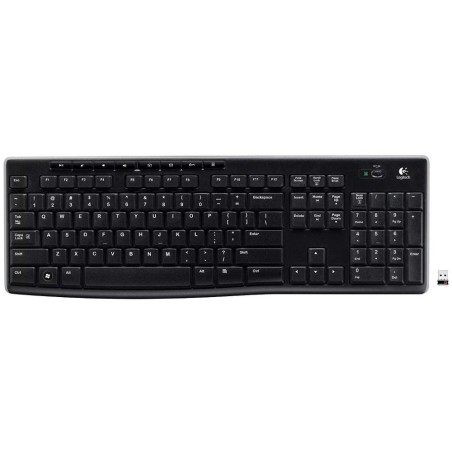 Logitech klávesnice K270/ Bezdrátová/ 2.4GHz/ USB přijímač/ US/ Černá