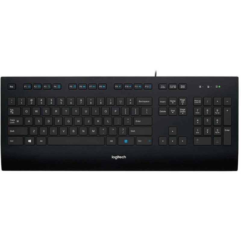 Logitech klávesnice Corded K280E/ USB/ US layout