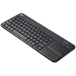 Logitech klávesnice Touch K400 Plus / Bezdrátová/ 2.4GHz/ Touchpad/ USB přijímač/ UK/ Černá
