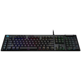 Logitech herní klávesnice G815 LIGHTSYNC RGB/ mechanická/ GL taktilní/ USB/ US layout/ Carbon