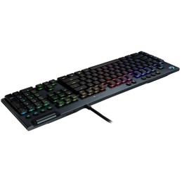 Logitech herní klávesnice G815 LIGHTSYNC RGB/ mechanická/ GL lineární/ USB/ US layout/ Carbon