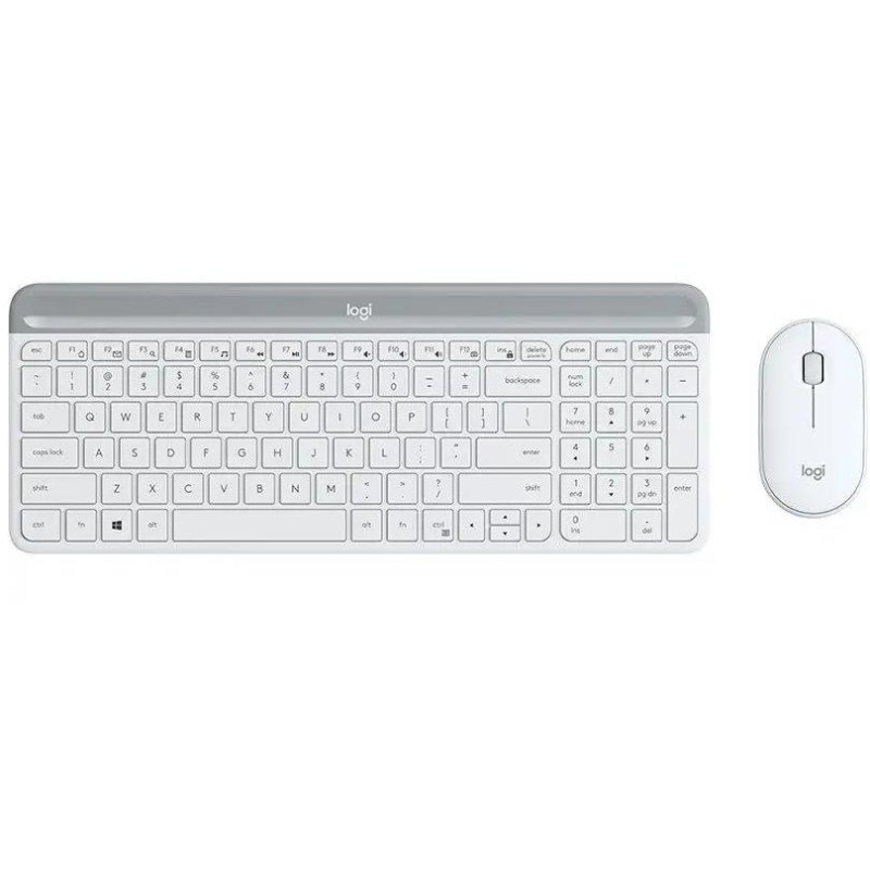 Logitech set klávesnice a myši MK470/ bezdrátový/ 2.4GHz/ USB přijímač/ US/ bílý