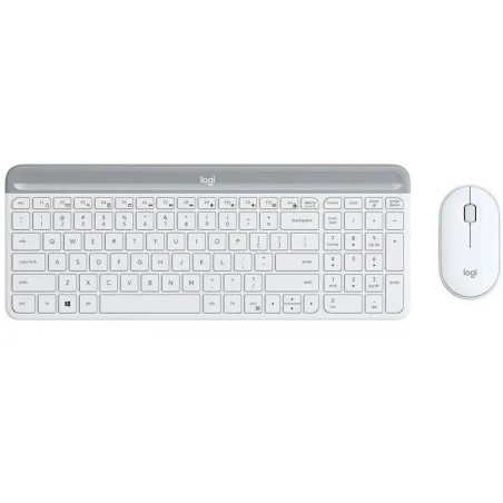 Logitech set klávesnice a myši MK470/ bezdrátový/ 2.4GHz/ USB přijímač/ US/ bílý