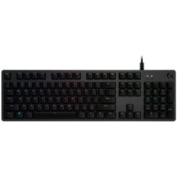 Logitech herní klávesnice G512 LIGHTSYNC RGB/ mechanická/ GX Brown/ USB/ US layout/ Carbon