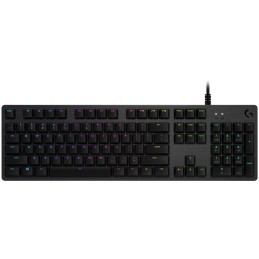 Logitech herní klávesnice G512 LIGHTSYNC RGB/ mechanická/ GX Red/ USB/ US layout/ Carbon