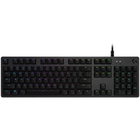 Logitech herní klávesnice G512 LIGHTSYNC RGB/ mechanická/ GX Red/ USB/ US layout/ Carbon