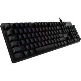 Logitech herní klávesnice G512 LIGHTSYNC RGB/ mechanická/ GX Red/ USB/ US layout/ Carbon