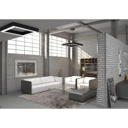 IMMAX NEO CANTO SLIM SMART závěsné svítidlo 80x80x7cm 60W Zigbee 3.0, TUYA, černé