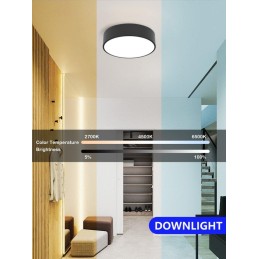 IMMAX NEO RONDATE SLIM SMART stropní svítidlo 25 x 7cm 18W Zigbee 3.0, TUYA, černé