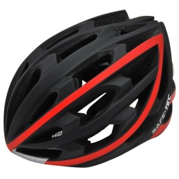 SAFE-TEC Chytrá helma/ TYR Black-Red S