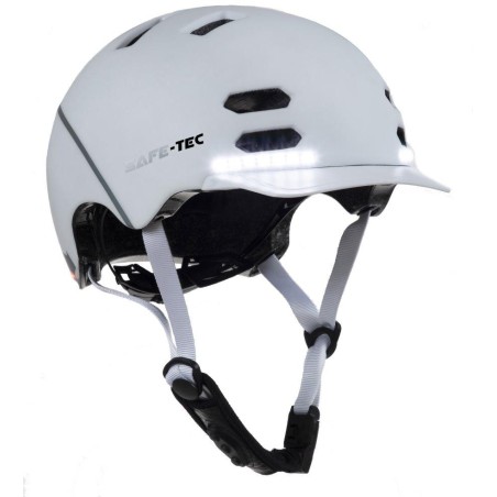 SAFE-TEC Chytrá Bluetooth helma/ SK8 White S