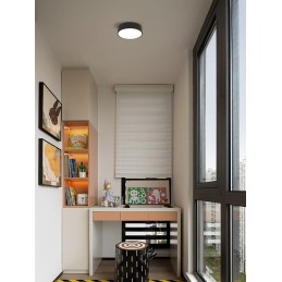 IMMAX NEO RONDATE SLIM SMART stropní svítidlo 25 x 7cm 18W Zigbee 3.0, TUYA, černé