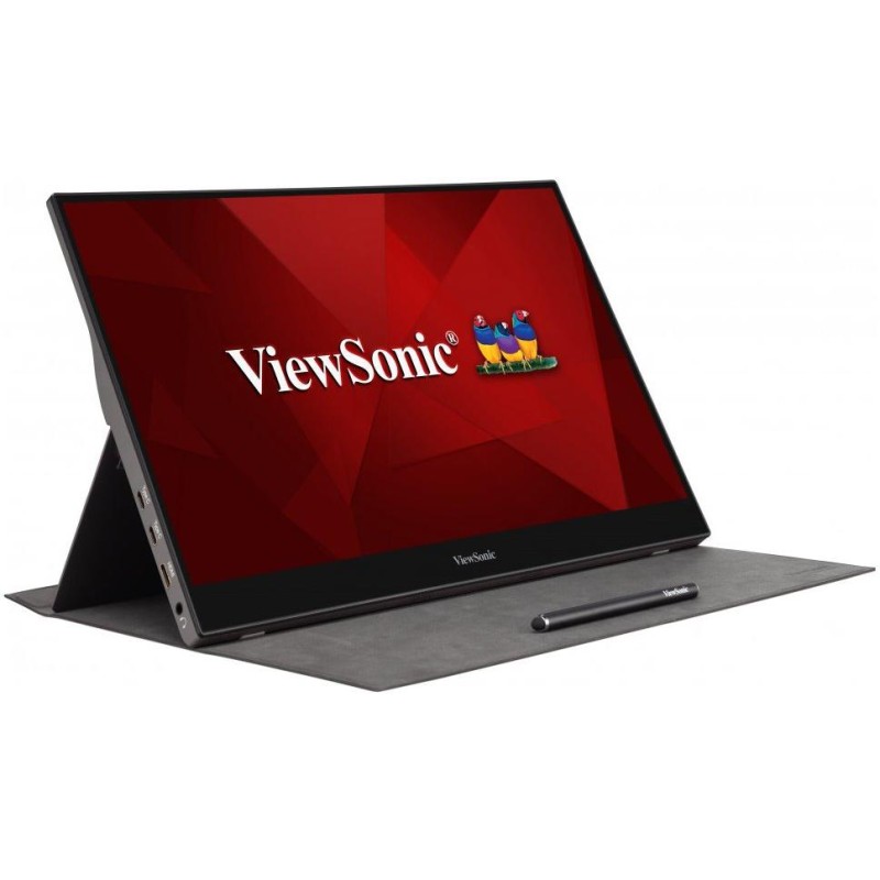 ViewSonic TD1655 - přenosný/ 15,6" Touch/ IPS/ 16:9/ 1920x1080/ 6,5ms/ 250cd/m2/ miniHDMI/ 2xUSB-C/ integ. stojan/ repro