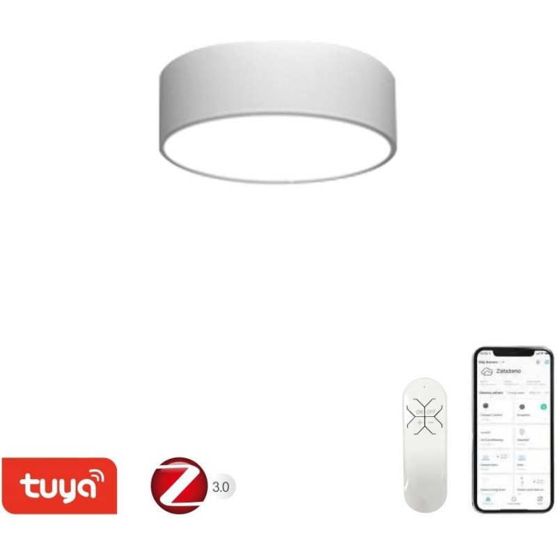 IMMAX NEO RONDATE SLIM SMART stropní svítidlo 25 x 7cm 18W Zigbee 3.0, TUYA, bílé