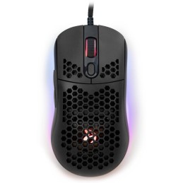 AROZZI herní myš FAVO Ultra Light Black/ drátová/ 16.000 dpi/ USB/ 7 tlačítek/ RGB/ černá