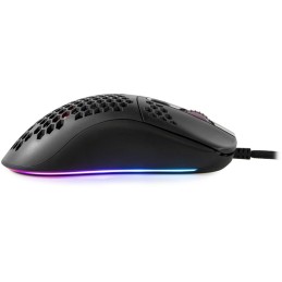 AROZZI herní myš FAVO Ultra Light Black/ drátová/ 16.000 dpi/ USB/ 7 tlačítek/ RGB/ černá