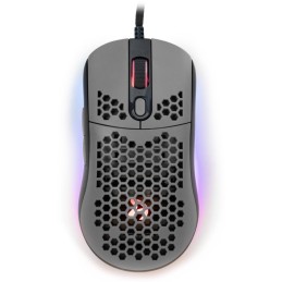AROZZI herní myš FAVO Ultra Light Black-Grey/ drátová/ 16.000 dpi/ USB/ 7 tlačítek/ RGB/ černošedá