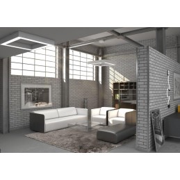 IMMAX NEO CANTO SLIM SMART stropní svítidlo 80x80cm 60W Zigbee 3.0, TUYA, bílé