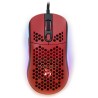 AROZZI Gaming-Maus FAVO Ultra Light Schwarz-Rot / kabelgebunden / 16.000 dpi / USB / 7 Tasten / RGB / schwarz-rot