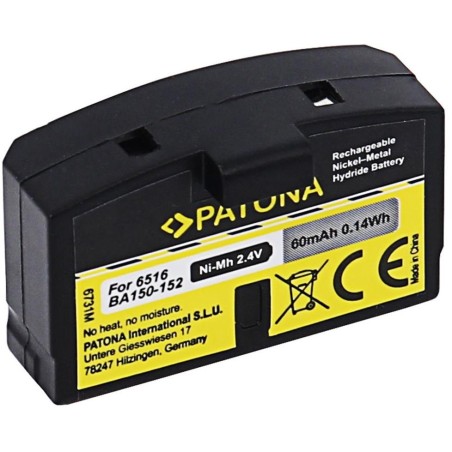 PATONA baterie pro sluchátka Sennheiser BA150/BA151/BA152 60mAh Ni-Mh 2,4V