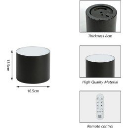 IMMAX NEO LITE RONDATES SMART stropní svítidlo 16,5cm 32W 2592lm, s podporou BEACON, Wi-Fi, TUYA, černé