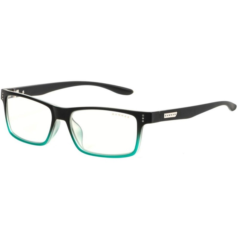GUNNAR kancelářske/herní brýle CRUZ ONYX-TEAL * čírá skla * BLF 35 * NATURAL focus