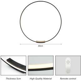 IMMAX NEO FINO SMART nástěnné + stropní svítidlo 80cm 50W 3420lm Zigbee 3,0 s DO, TUYA, černé