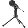 NEDIS desktop omnidirectional microphone/ ON/OFF button/ with three-arm stand/ 3.5mm jack/ sensitivity -30dB/ black