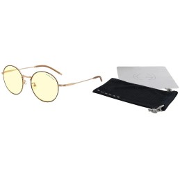 GUNNAR kancelářske/herní brýle ELLIPSE BLACK/GOLD * jantárová skla * BLF 65 * GUNNAR focus