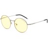GUNNAR Büro-/Gamingbrille ELLIPSE SILVER * bernsteinfarbene Gläser * BLF 65 * GUNNAR focus